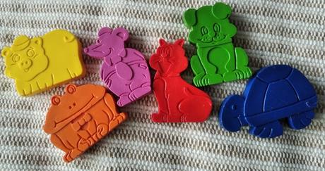 6 x voskovky - zvieratká, 
