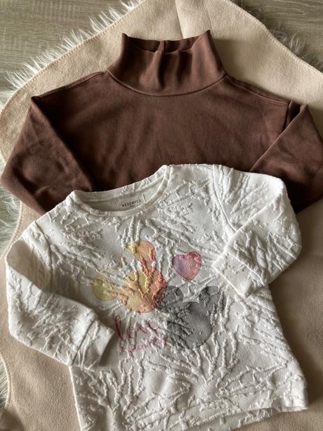 Mikinky hnedá a krémová 98, zara,98