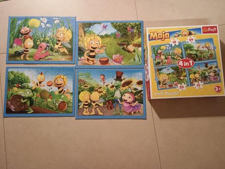 Puzzle včielka mája 4x, 