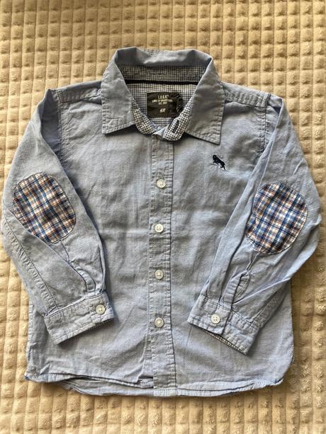 Bledomodrá košeľa, h&m,86