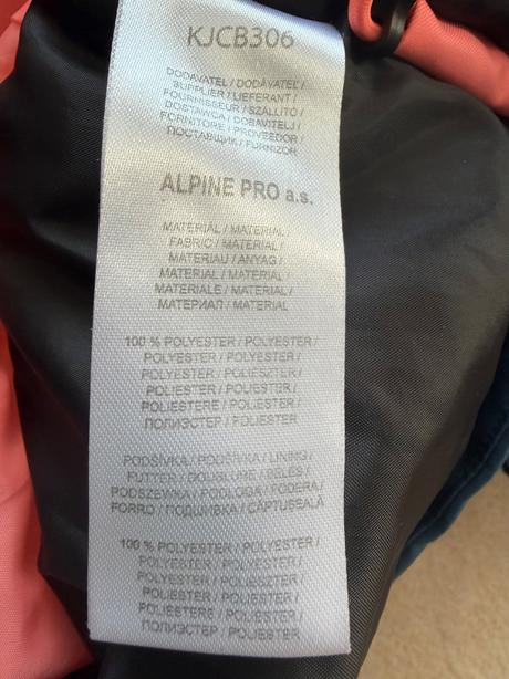 Lyžiarska súprava vetrovka a otepľovačky, alpine pro,128