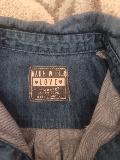 Riflová košeľa, primark,92