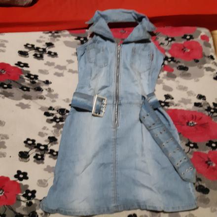 Damske riflove šaty, l