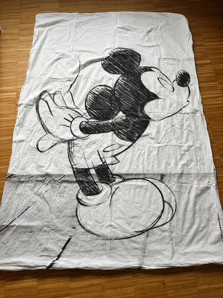 2x posteľné obliečky bavlnené, mickey mouse, 