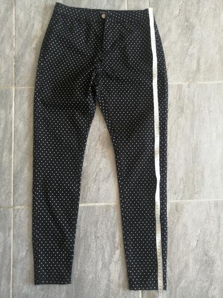 Sexi bodkované džínsy elastické v36,s,164, 164