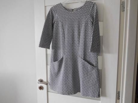 Šaty úpletové jemné kocky, s/m, s