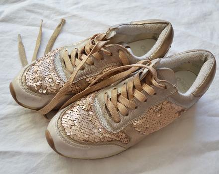 Flitrové tenisky omg 38,5-39, humanic,39