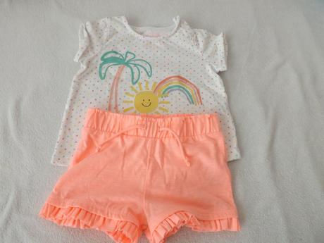 Letná súprava - tričko s kraťaskami, f&f,74