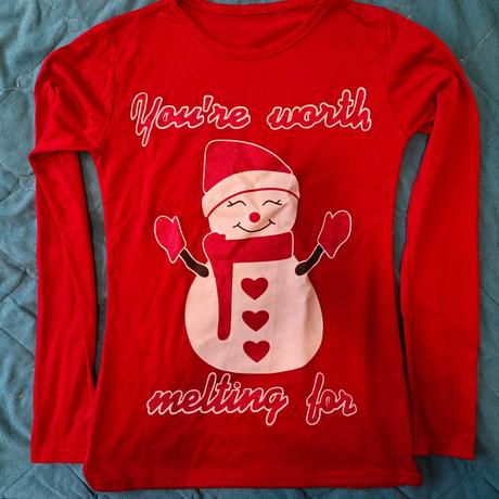 Vianočné tričko s dlhým rukávom, s