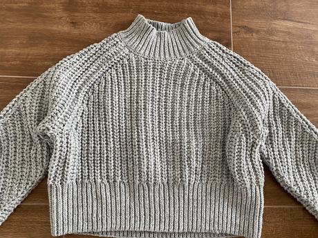 Sivý sveter, h&m,s