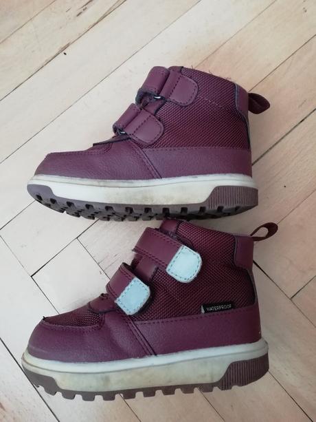 Bordové vysoké topánky, h&m,25