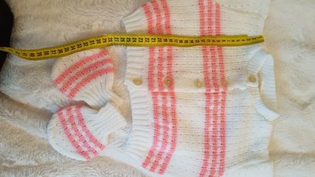 Retro ružový svetrik, 68