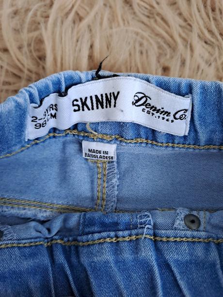 Dievčenské skinny rifle, denim co,98