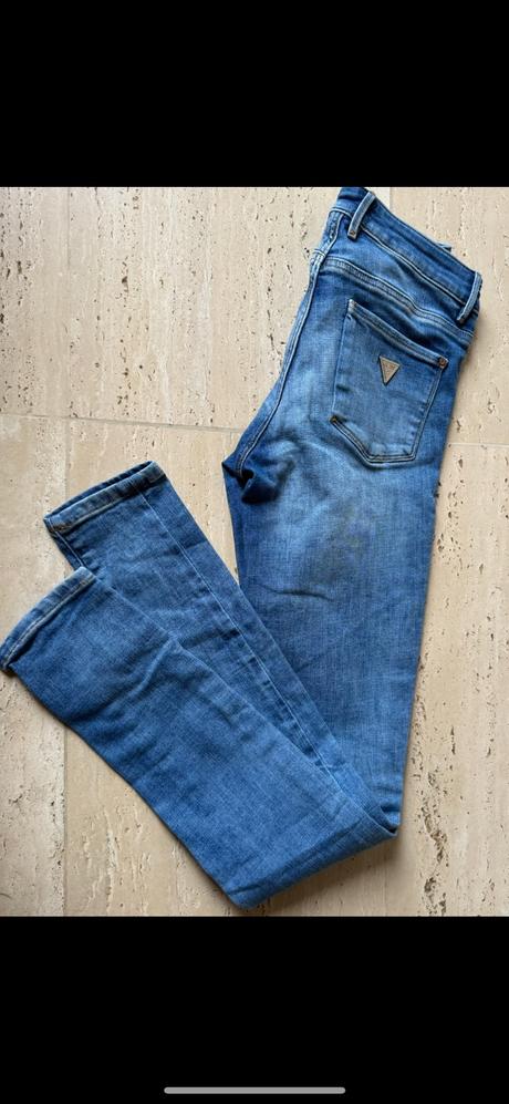 Modré skinny džíny guess, guess,xs