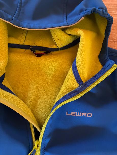 Sofshellová bunda lewro minimálne nosená, lewro,128