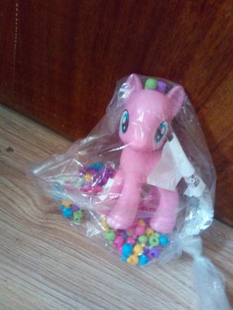 My little ponny + koráliky na hryvu konika,