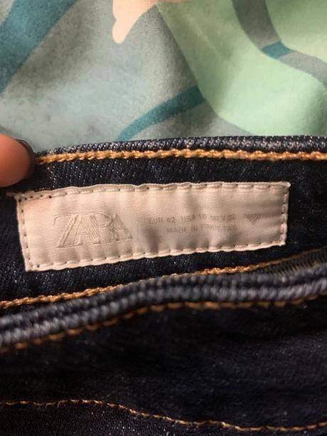 Zara skrátené zvonové rifle s vysokým pasom 42, zara,42