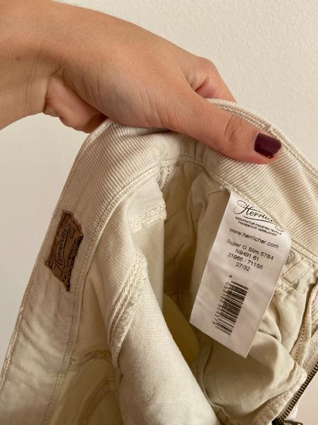 Béžové nohavice herrlicher, m