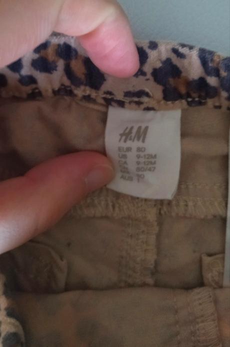 Nohavice, h&m,80