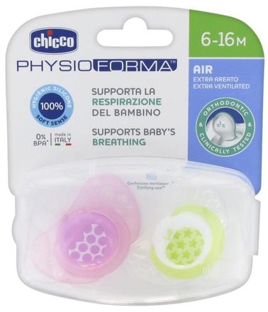Chicco silikónový cumlík physio forma air ružový 6, chicco