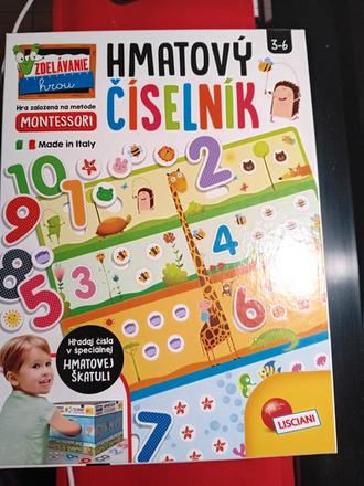 Montessori hra hmatový číselnik,