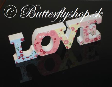 Dekorácia "ditsy love",