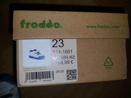 Barefoot tenisky, froddo,23