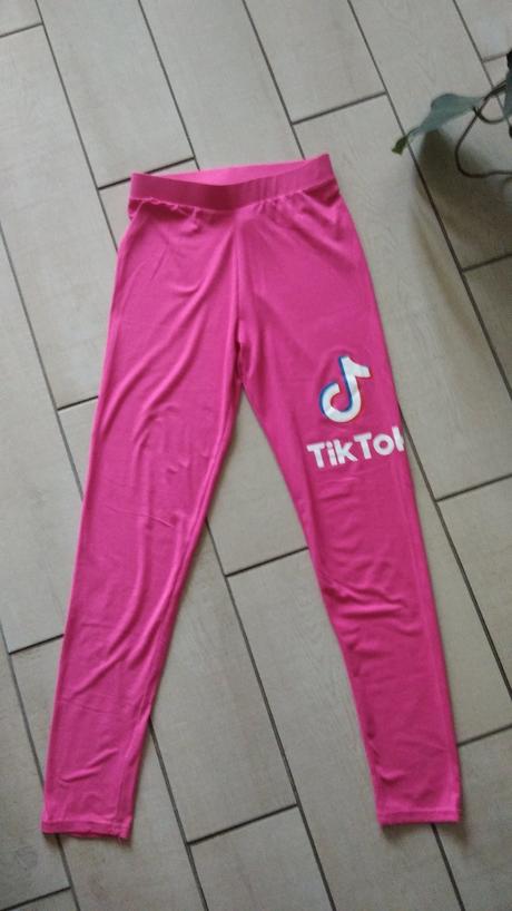 Ružové legíny tik tok, xs