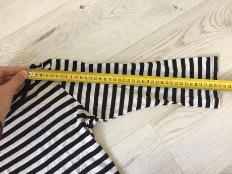 Pásikavé tričko s 3/4 rukávmi, topshop,xs