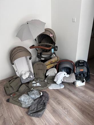 Stokke trailz terrain nordic green 3 kombinácia., stokke,stokke trailz terrain