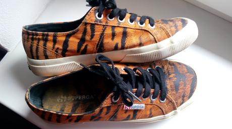 Tenisky superga, vzor tiger, 39