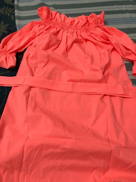 Letne saty salmon, l / m / s