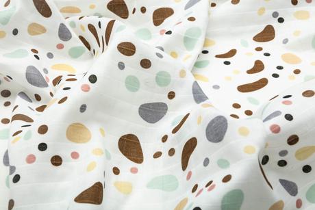 Sensillo mušelínová plienka kamienky 120x120cm, 