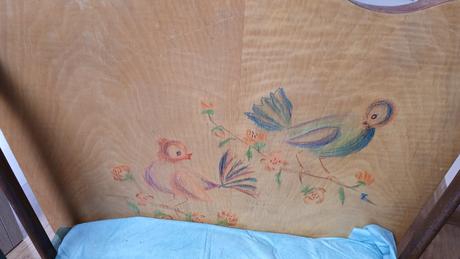 Drevena koliska rucna praca, šírka (cm): 55,dĺžka (cm): 90