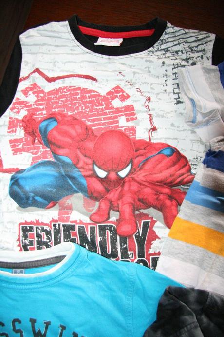 Sada tričiek s krátkym rukávom veľ.122-cena spolu, h&m,122