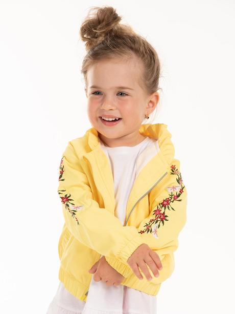 Žltá bundička s výšivkou, gate,92