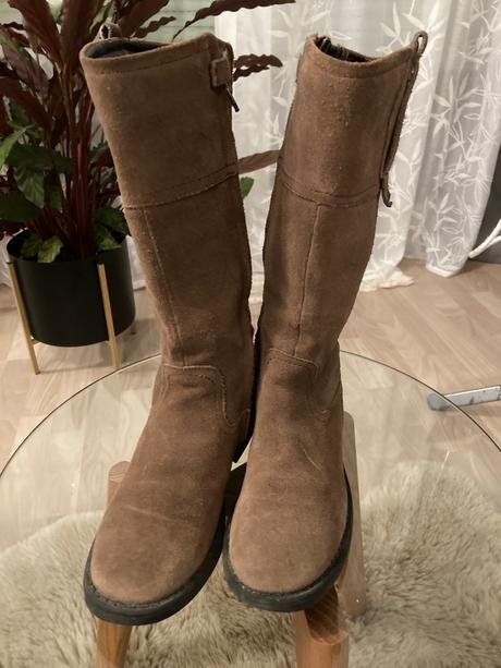 Čižmičky z brúsenej kože, geox,31