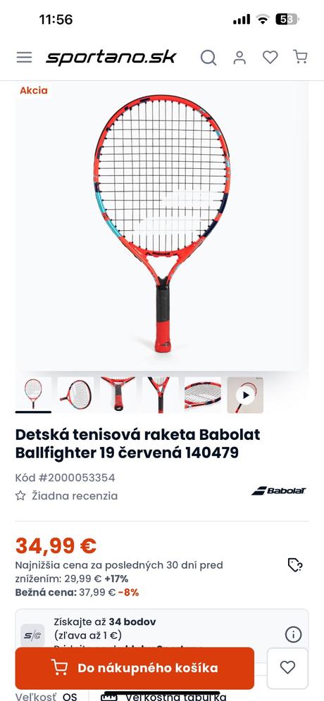 Babolat ballfighter 19 detska tenisová raketa, babolat