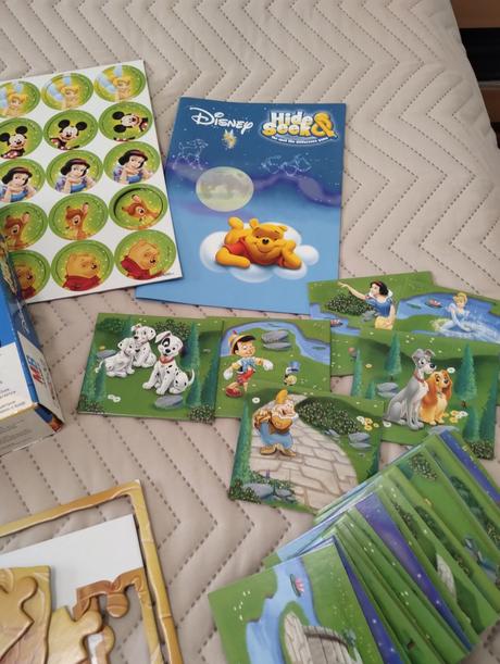 Spoločenská hra, skry a nájdi. disney postavičky, 