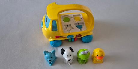 Dodávka so zvieratkami, veselá farma, kufor, 