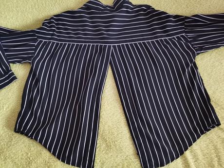 Top blúzka s rozporkom na chrbte forever 21, s