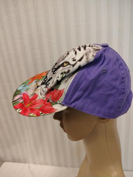 Fialová šiltovka farebný motív wild jungle, č. 508,