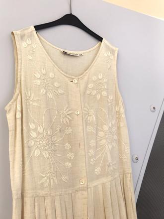 Luxusné ľanové šaty, l