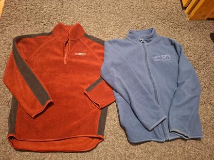 2x flisove mikiny, 128