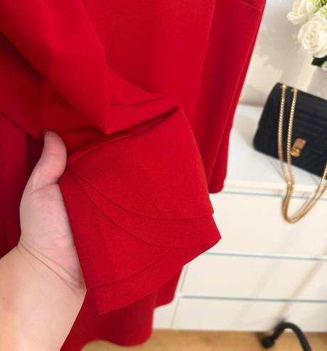 Červené elegantné šaty made in italy, l