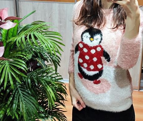 Sveter s tučniakom, s