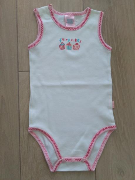 Praktické body tielko s cupcake, pumpkin patch,86