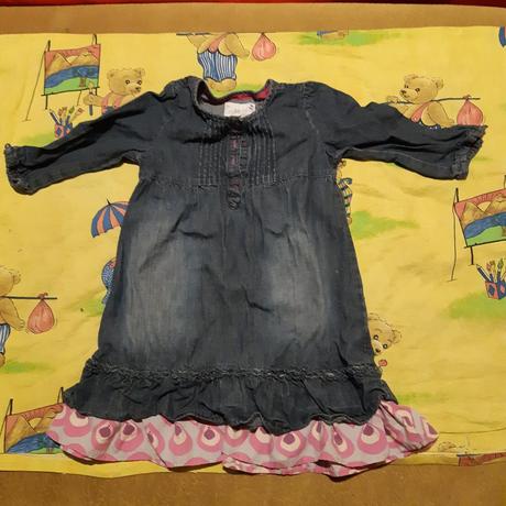 Ryflove koselove šaty pre dievcenske, 116