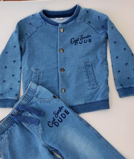 Súprava džínsy a mikina, f&f,92