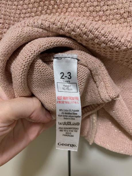 Staroružový svetrík s volánovým lemom, george,98